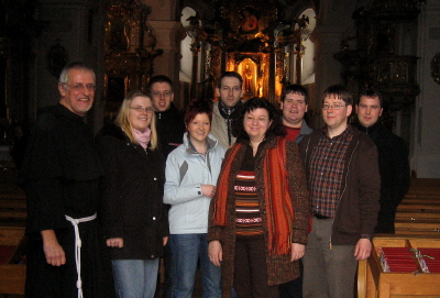 Gottesdienst im Kloster St. Felix im Januar 2007 mit Pater Stanislaus